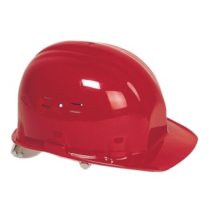 Zaščitna čelada rdeče barve