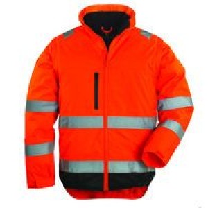 2U1 signalno zaščitna Hi-viz jakna extra HI-WAY oranžna