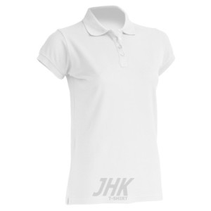 Ženska polo majica s kratkimi rokavi, bela