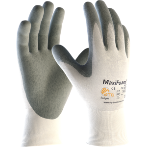 ATG rokavice MaxiFoam belo-sive, vel.10