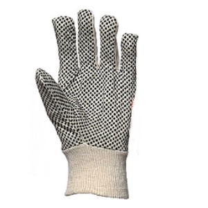 Vrtne bombažne rokavice - sive, vel 9-10