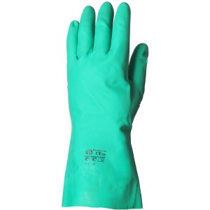 Zelene nitrilne rokavice, velikost 10