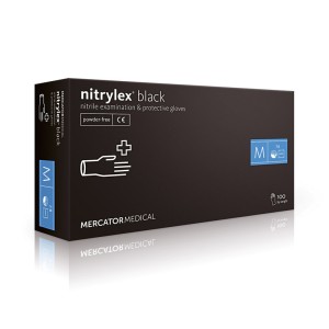 Nitrilne rokavice za enkratno uporabo NITRYLEX BLACK