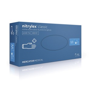 Nitrilne rokavice za enkratno uporabo NITRYLEX CLASSIC modre
