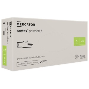 Rokavice za enkratno uporabo Latex s pudrom SANTEX POWDERED